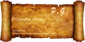 Polevka Gina névjegykártya